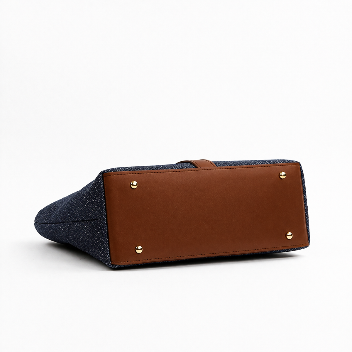 Mira Canvas Bag blue & brown
