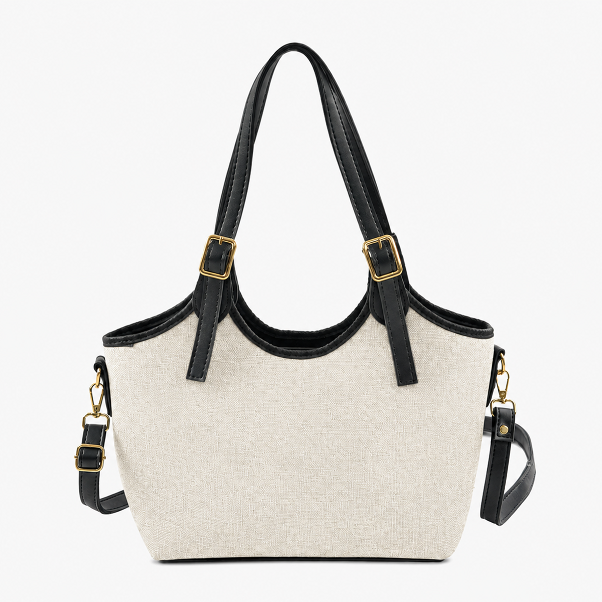 Bucket Canvas Beige & Black
