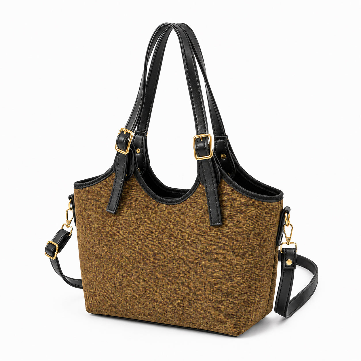 Bucket Canvas brown & black