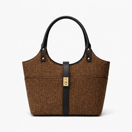 Mira Canvas Bag brown & black